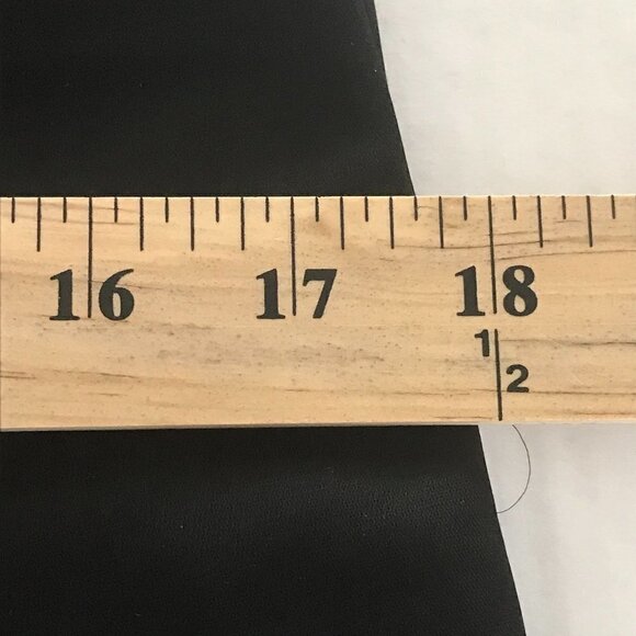 DKNY Black Shiny Pants - Size 6 - Picture 6 of 8